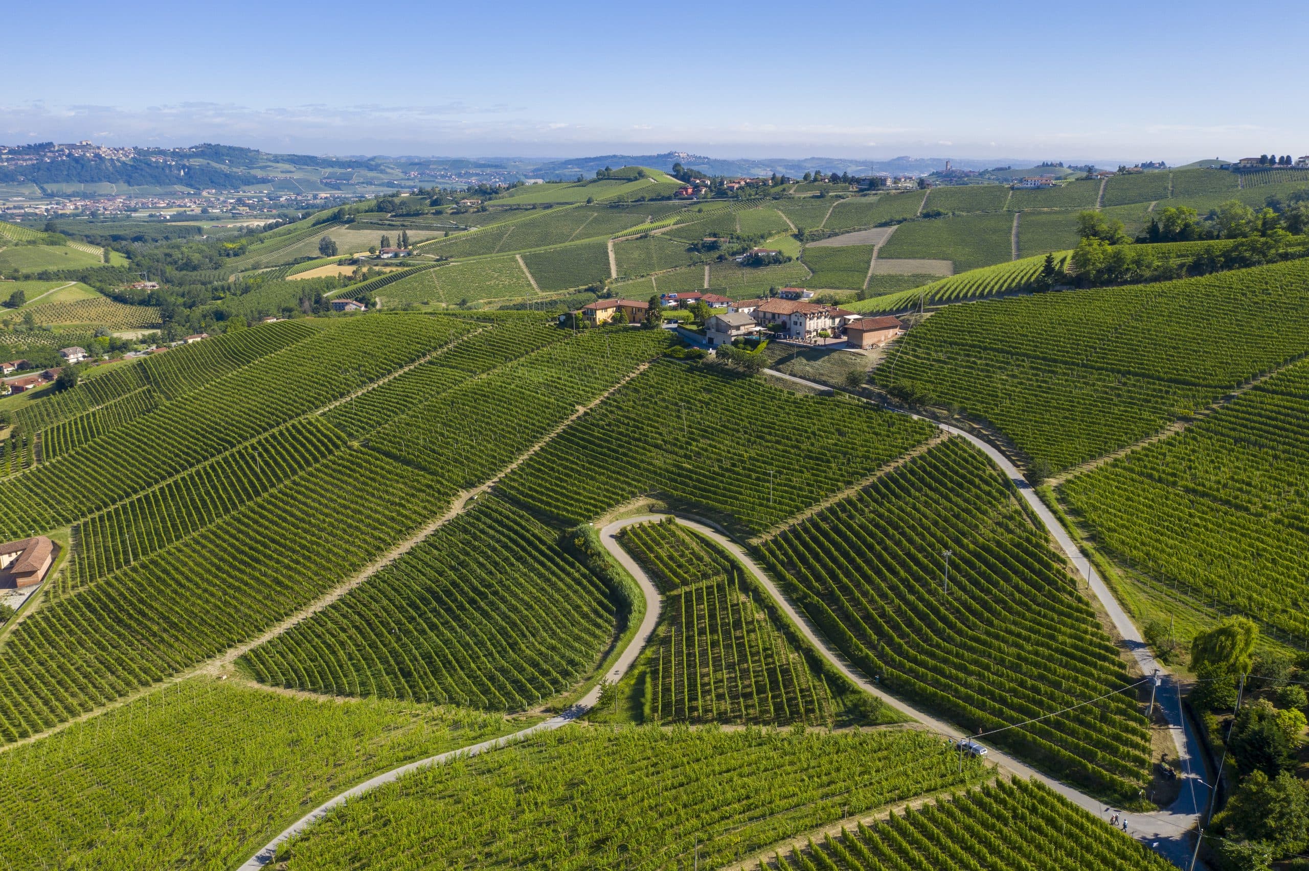 The Ada Nada estate among its vineyards at Treiso